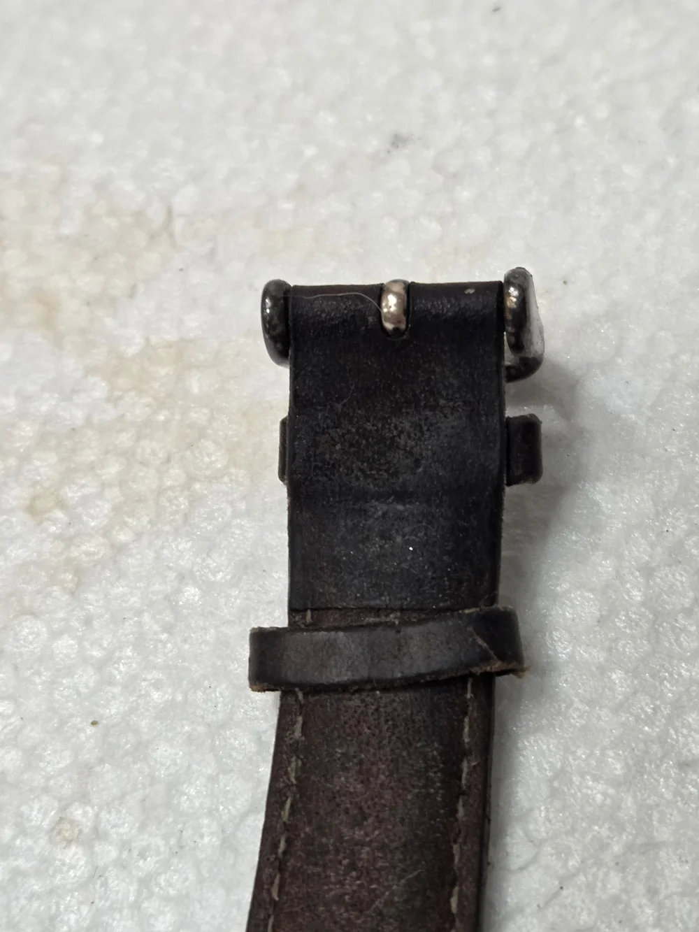 Planet Hollywood Logo Vintage-Style Round Watch  with Brown Leather Band Pl 1013